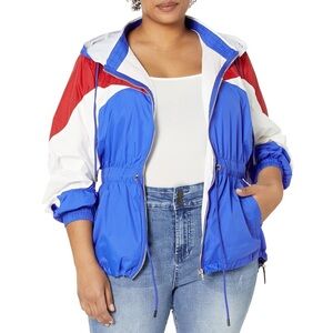 NEW| City Chic Women's JKT Splice Fire Up Hooded Jacket Size 14